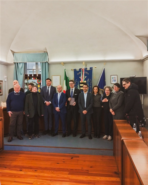 Il presidente del Consiglio Regionale in visita al Comune di Ceva.