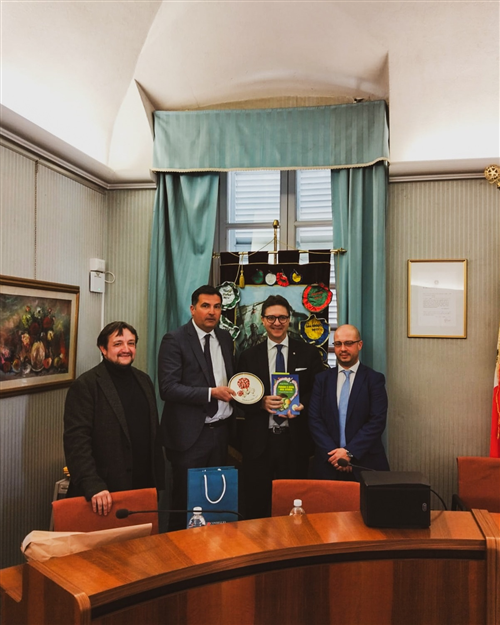 Il presidente del Consiglio Regionale in visita al Comune di Ceva.